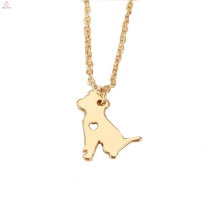 Colgante de collar de perro de animal doméstico de oro personalizado